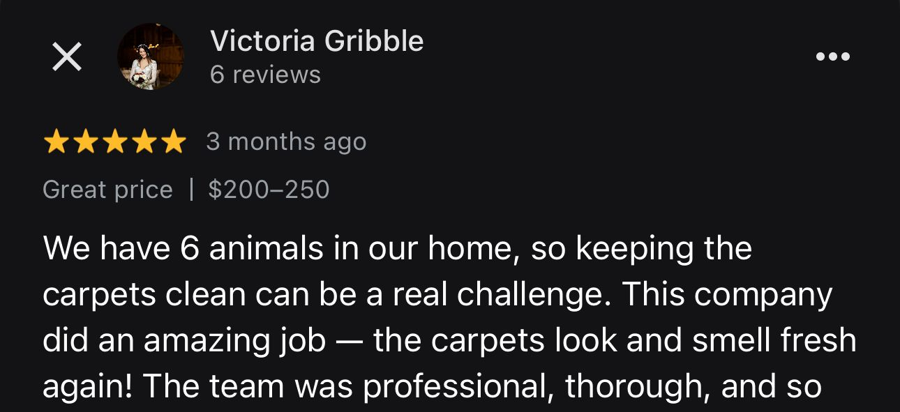 Customer testimonial screenshot