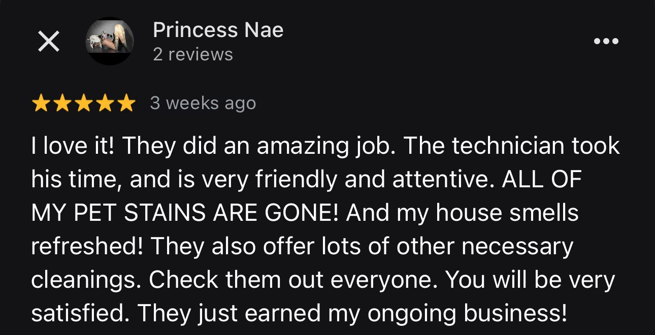 Google review screenshot