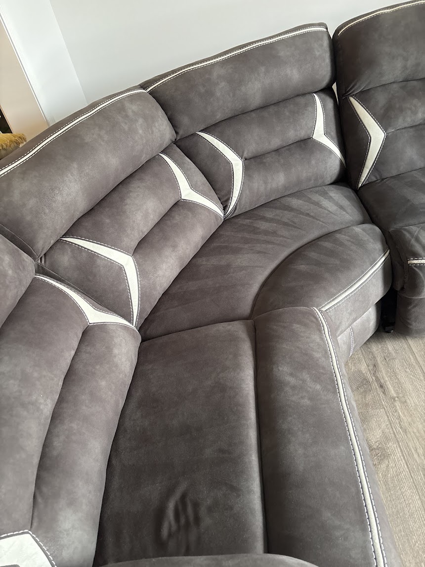Upholstery cleaning results